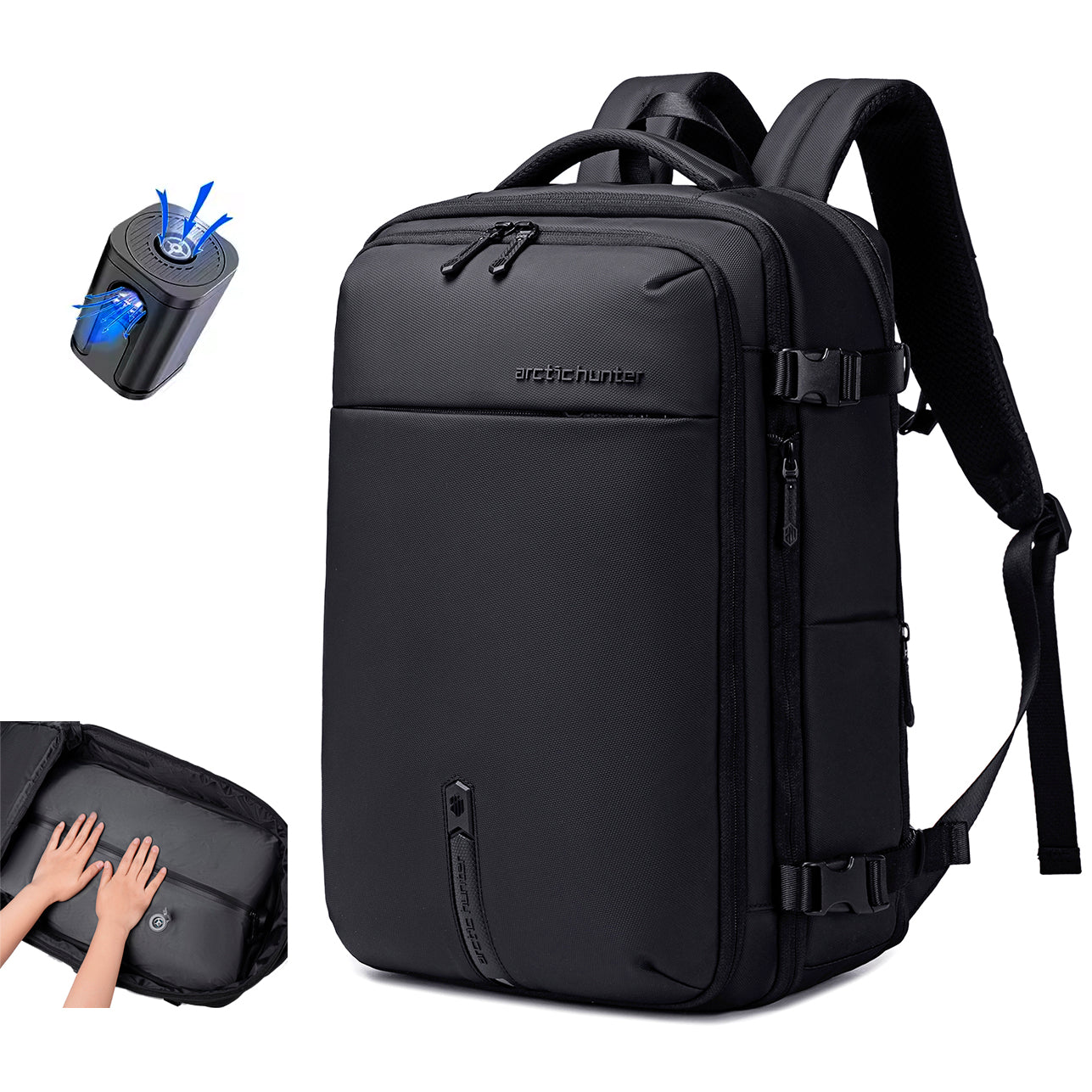 Mochila De Viagem Sucção de Ar C/ Bomba Modelo Air Vacuum