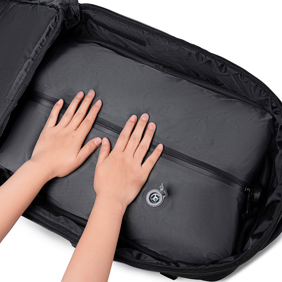 Mochila De Viagem Sucção de Ar C/ Bomba Modelo Air Vacuum