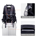 travelfit alça traseira deslizante essential haste mala rodinhas estabilidade total mãos livres aeroporto terminal viagem bagagem de mão aprovada companhias aéreas