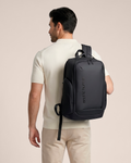 mochila executiva premium gran turismo levatte preta 35 litros notebook 15.6 usb 4 compartimentos poliéster 1680d impermeável trabalho viagem masculina robusta