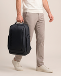mochila executiva premium gran turismo levatte preta 35 litros notebook 15.6 usb 4 compartimentos poliéster 1680d impermeável trabalho viagem masculina robusta