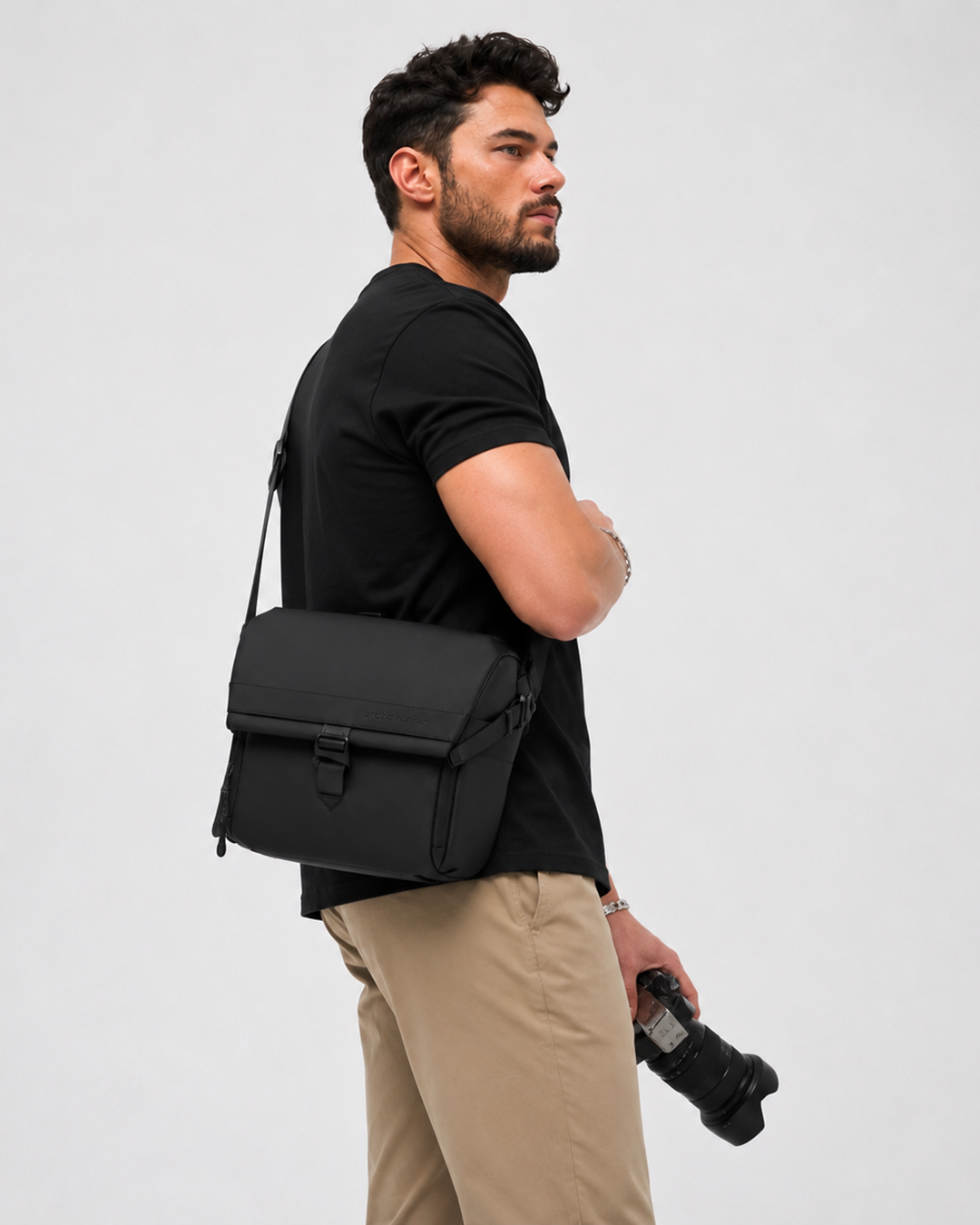 Bolsa Transversal Shoulder Bag Para Câmera Fotográfica e Lentes Modelo L-Device