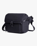 shoulder bag fotográfica l-device levatte preta 15 litros câmera dslr mirrorless suporte tripé poliéster 1680d impermeável fotógrafo criador conteúdo ensaios eventos