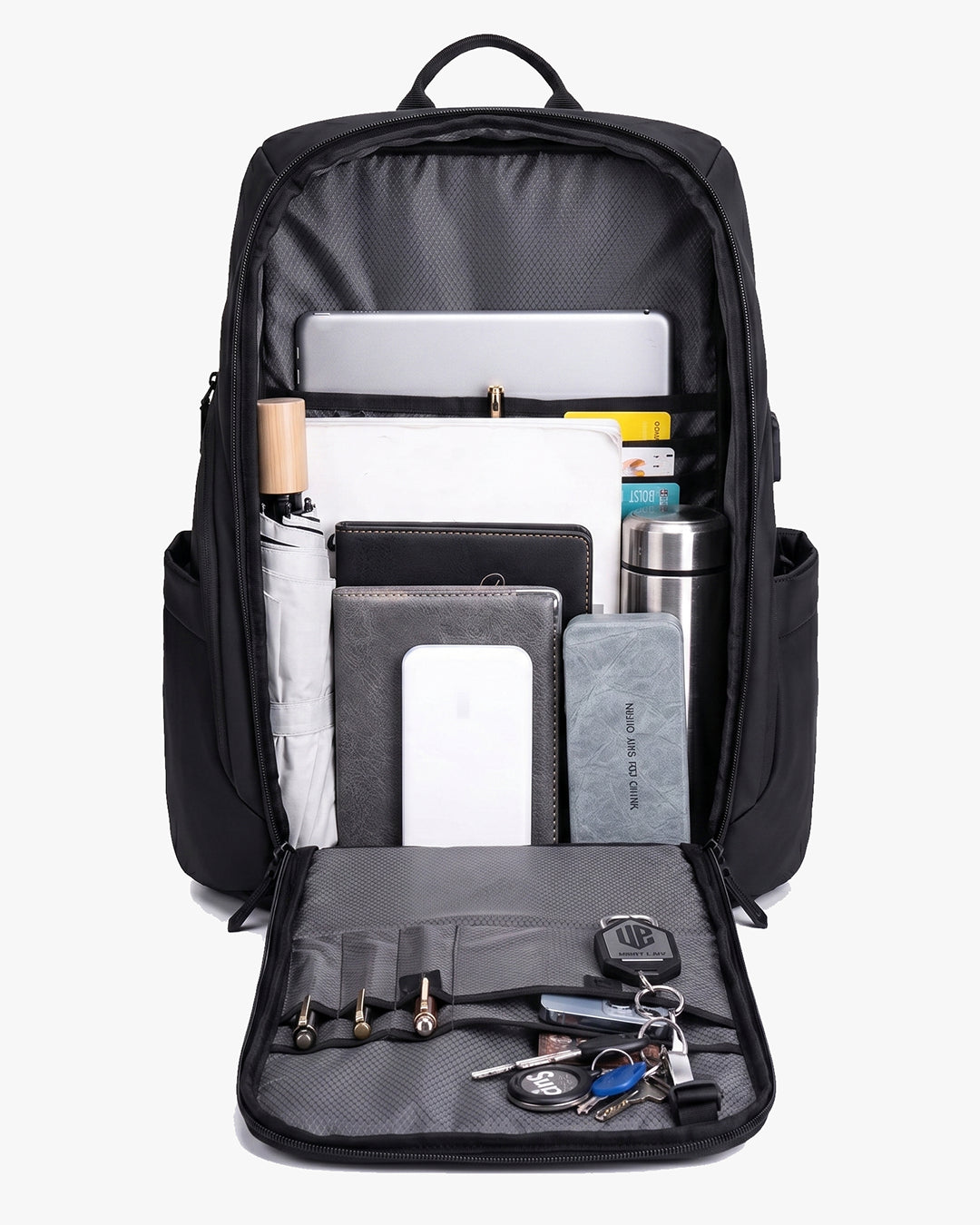 2 compartimentos notebook 15.6 voyager proteção dupla interno acolchoado externo dedicado acesso rápido mochila executiva segura laptop impactos