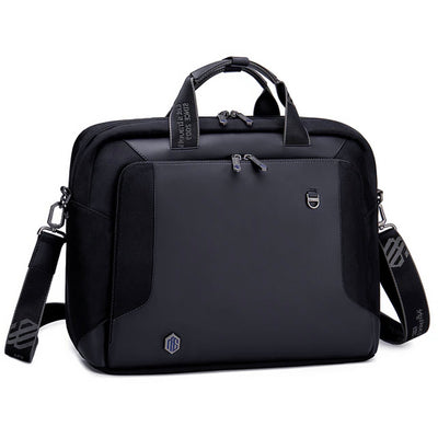 pasta executiva premium postman-pro levatte preta notebook 15.6 couro alça transversal removível alça mão dupla zíper premium masculina negócios trabalho alto padrão elegante sofisticada