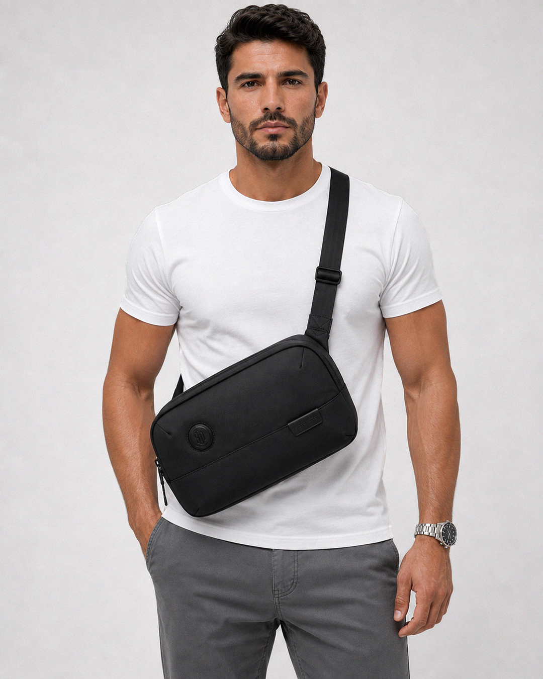 Bolsa Transversal Shoulder Bag Semirrígida Modelo Planner