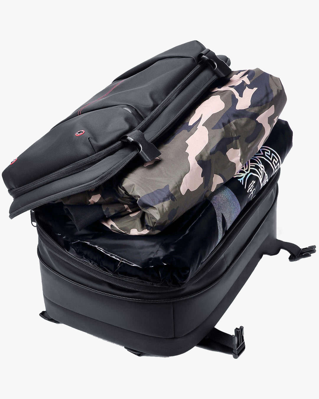 compartimento interno mochila air lite abertura 180 estilo mala vácuo compressão roupas mochila organizadora viagem