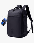 mochila air vacuum lateral expansível vácuo tecido à prova d'água zíper YKK mochila viagem executiva leve confortável resistente durável