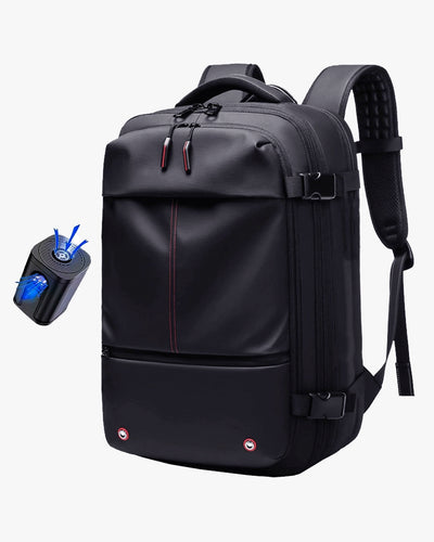 mochila de viagem 60 litros vácuo air lite levatte mochila carry-on bagagem de mão mochila expansível bomba de ar elétrica