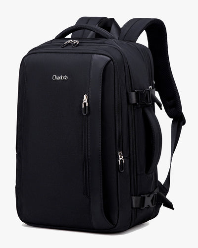 mochila feminina bella levatte rosa 50 litros expansível notebook 15.6 bagagem de mão viagem elegante nylon 1680d impermeável