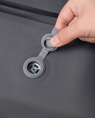 válvula vácuo mochila air lite compressão roupas 50% mais espaço sistema vácuo integrado mochila tecnologia