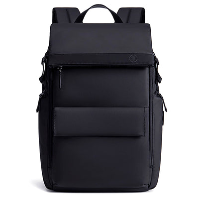 mochila executiva urbana notebook 15.6 urbanity levatte preta 39 litros 1.2kg oxford alta resistência 3 compartimentos usb integrada travelstrap masculina trabalho viagem conectada