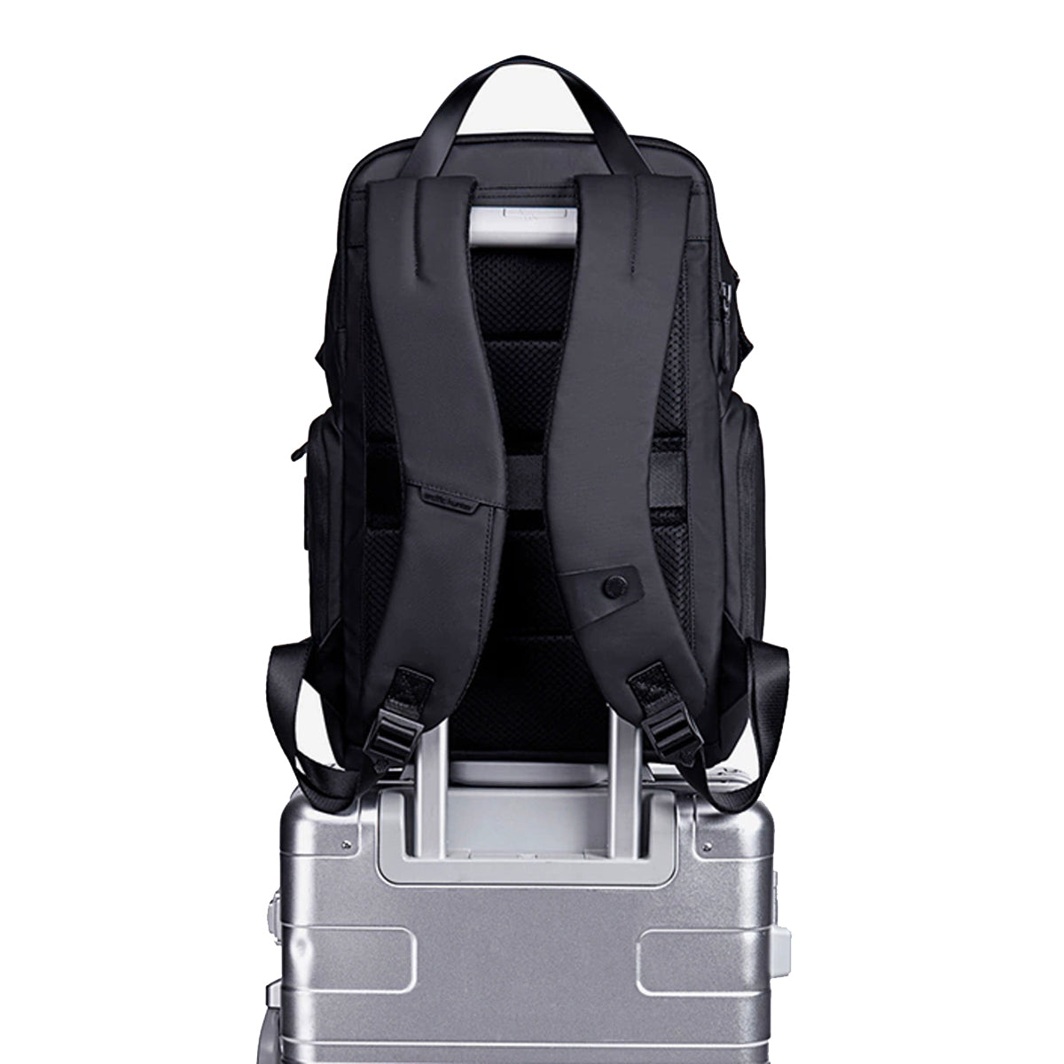 travelstrap alça traseira mochila urbanity encaixe cabo mala rodinhas aeroporto terminal mãos livres viagem negócios 1 a 3 dias bagagem mão