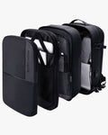 abertura 360 graus compact-mac acesso total interior notebook tablet roupas acessórios organização completa mochila pasta 2 em 1