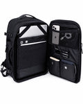 abertura 360 graus compact-mac acesso total interior notebook tablet roupas acessórios organização completa mochila pasta 2 em 1