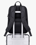 costas mochila eminence alças ergonômicas acolchoadas ajustáveis bolso antifurto traseiro oculto invisível inacessível terceiros posicionado painel costas passaporte documentos metrô aeroporto