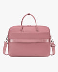 pasta harmonia lateral rose slim perfil fino leve pasta executiva feminina notebook 15.6 anti-riscos impermeável