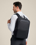 mochila r-line preta ângulo 25 litros 1kg design minimalista executivo urbano mochila notebook 15.6 tablet compacta leve não cansa uso prolongado dia todo