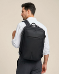 mochila de viagem expansível 50l compressão vácuo air vacuum levatte preta mochila carry-on bagagem de mão impermeável anti-riscos mochila executiva nômade digital