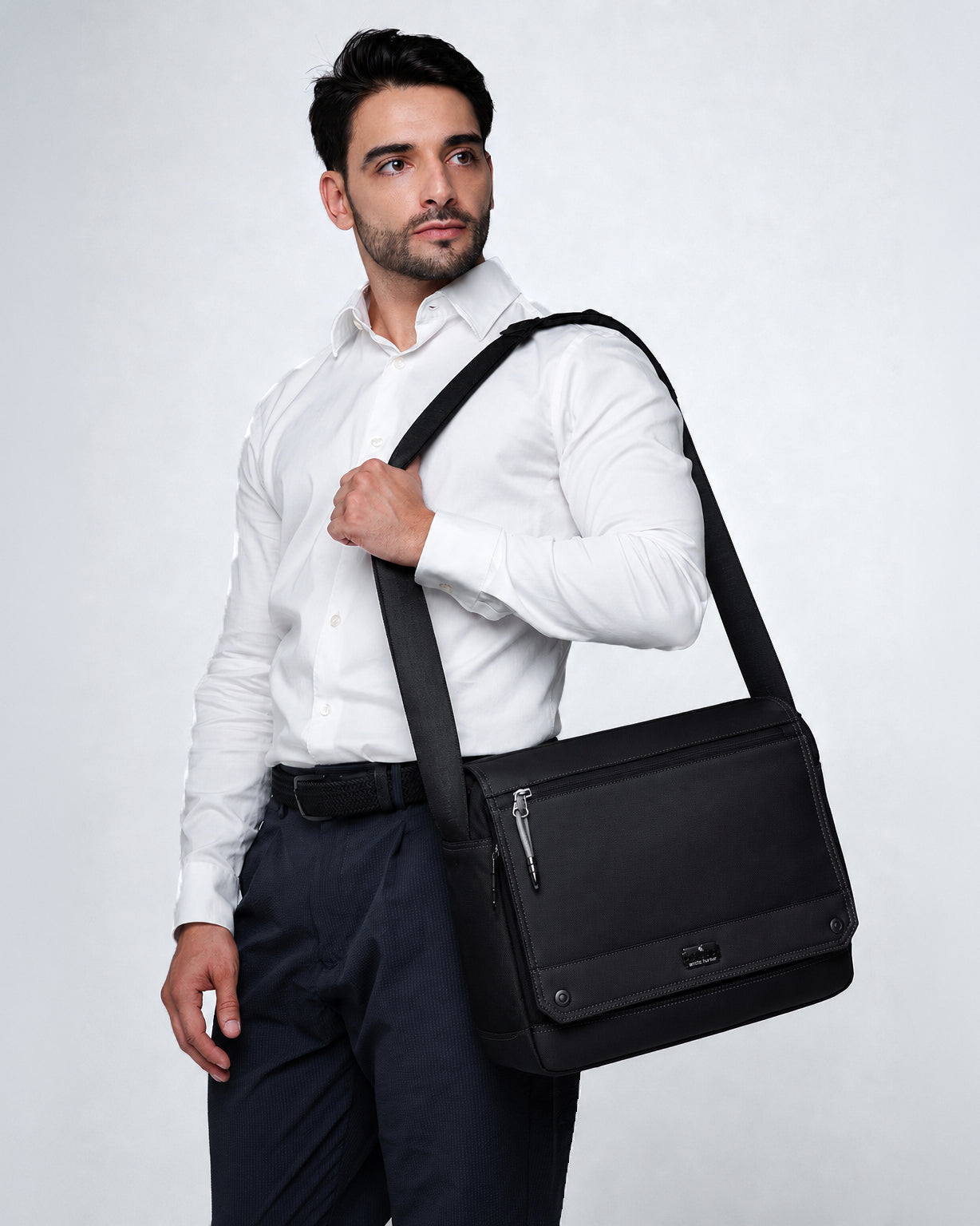 Bolsa Transversal Para Notebook 15,6" Executiva De Negócios Modelo Aspect