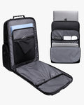 interior mochila ezotc-x 6 compartimentos organizados notebook 15.6 tablet 12.1 celular canetas acessórios chaveiro integrado organização avançada executiva tudo lugar certo