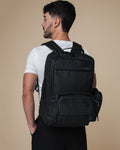 mochila executiva 3 em 1 defender levatte preta 30 litros poliéster 1680d notebook 15.6 2 shoulder bags inclusas antifurto trabalho viagem masculina qualidade premium sistema modular exclusivo