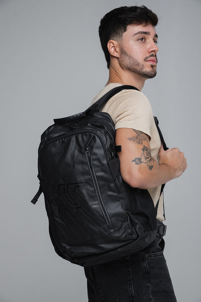 mochila executiva urbana notebook 15.6 urbanity levatte preta 39 litros usb integrada 3 compartimentos oxford resistente trabalho viagem corporativa