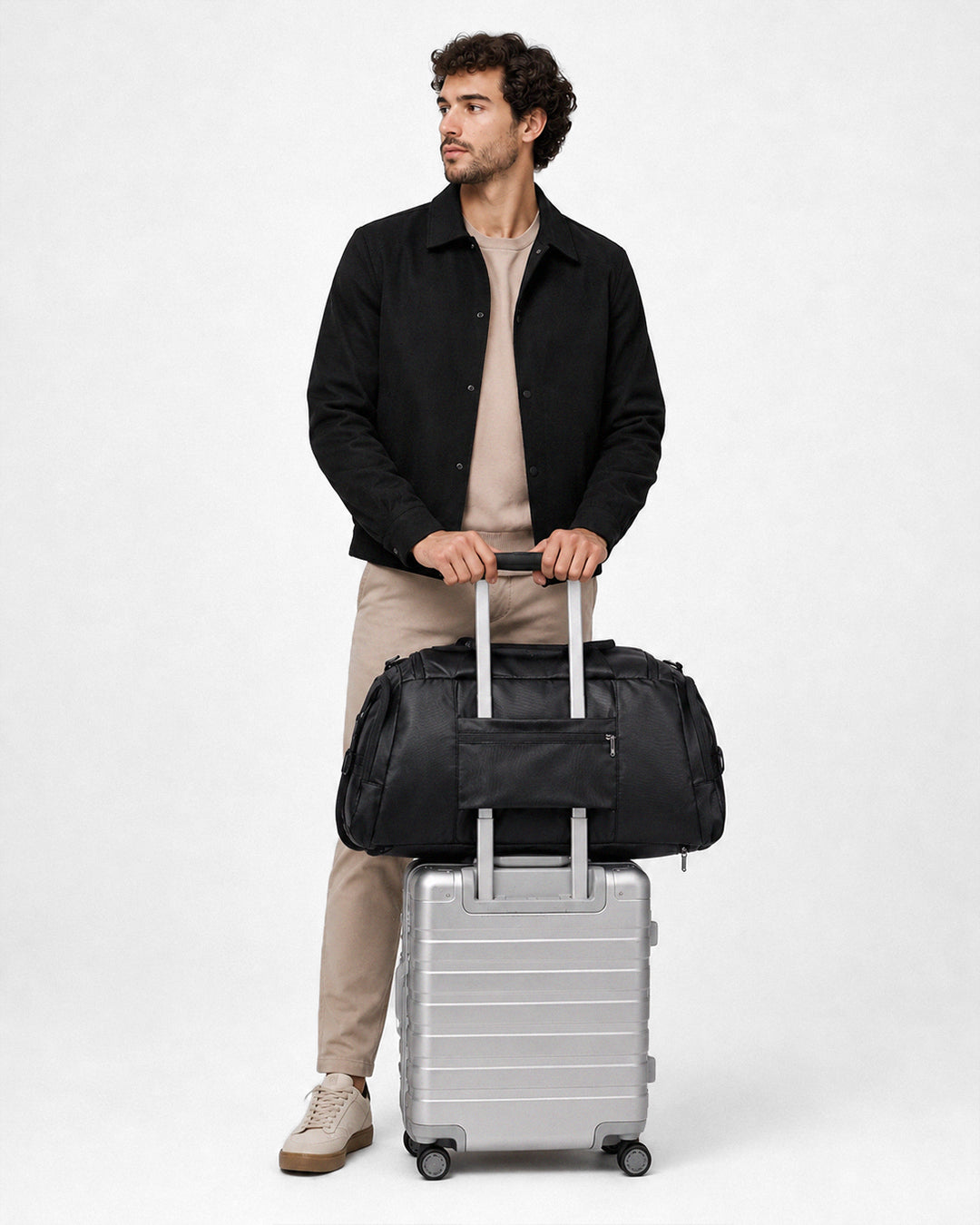 Mala de Mão 3 em 1 Bolsa de Viagem e Mochila Modelo Nomad