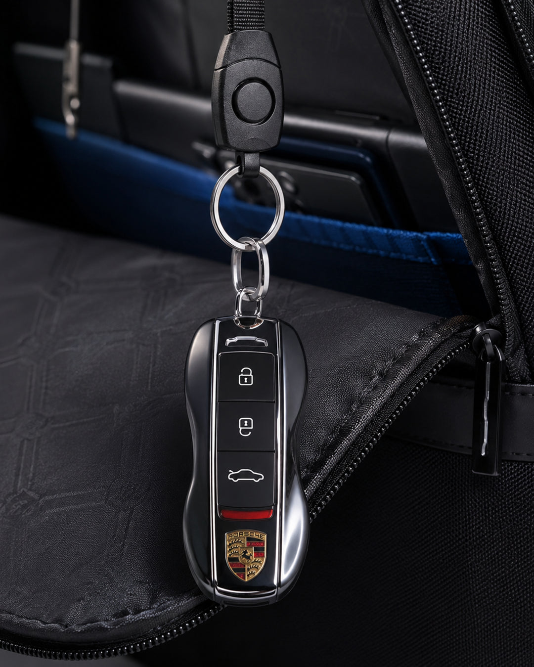 chaveiro integrado suporte interno mochila axis chaves fixadas organizadas acesso imediato mochila executiva prática detalhe funcional