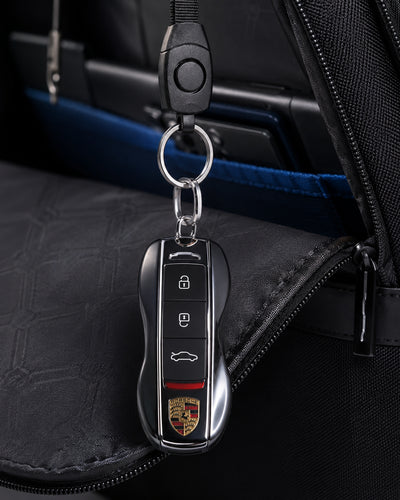 chaveiro integrado suporte interno mochila axis chaves fixadas organizadas acesso imediato mochila executiva prática detalhe funcional