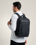 mochila executiva clean space levatte preta 30 litros notebook 15.6 design minimalista moderno zíper ykk trabalho faculdade urbana masculina profissional elegante